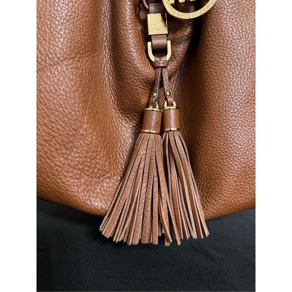 MICHAEL Michael Kors Camden Women's Brown Classic Tassel Satchel Bag - Picture 2 of 15